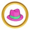 Gentlemans hat icon