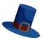 Gentlemans hat icon, cartoon style