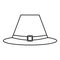Gentlemans hat icon, outline style