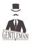 Gentlemens hipster icon logo vector badge