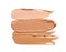 Gently beige strokes and texture of face highlighter