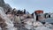 Gentoo Penguins with chick on the nest time laps