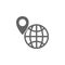 Geo, globe, location, targeting icon. Element of materia flat maps and travel icon. Premium quality graphic design icon. Signs and