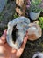 Geode Crystal Cluster Gems Stones Rock Quartz Himalaya Salt Background Candle