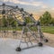 Geodesic dome with rope ladders in Daybreak Utah