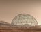 Geodesic dome structure on Mars