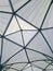 Geodesic fiberglass dome roof structure, texture and background