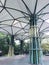 Geodesic fiberglass dome roof structure, texture and background