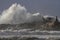 Geodesic landmark under heavy sea storm