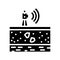geodetic equipment glyph icon vector illustration
