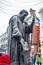 Geoffrey Chaucer Statue in canterbury town of kent county in uk