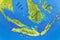 Geographic map of Java, Sumatra, Celebes and Borneo Islands