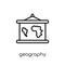 Geography icon. Trendy modern flat linear vector Geography icon