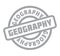 Geography rubber stamp