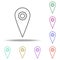 geolocation setting icon. Elements of business in multi color style icons. Simple icon for websites, web design, mobile app, info