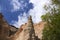 Geological formation in the center of Italy - Lame Rosse canyon