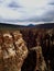 geological formation of deep canyons made by water and upheaval at the black rim Canyon of Gunnison national Park