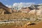 Geological formations in Aaktau Mountains, Kazakhstan.