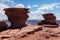 Geological formations in Dead horse view in Utah