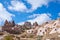 Geological formations in Pigeon valley, Cappadocia, turkey