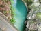 Geological landscape overview of the nature of water Georgia Martvili canyon