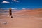 Geological monolith close to Salar Aguas Calientes