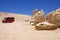 Geological monoliths close to Salar the Tara, Chile