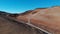 Geological tests at the base of the volcano. Seismic activity test. Teide National Park, Tenerife, Spain