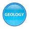 Geology floral blue round button