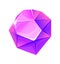 Geology jewelry gem. Colorful slots interface illustrations, purple alexandrite, fantasy icon