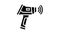 geology measuring device glyph icon animation
