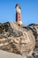 Geology of the rocks at the Dias\' Point lighthouse