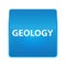 Geology shiny blue square button