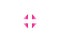 Geomeric logo pink cross icon for pharmacy