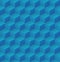 Geometric abstract blue cubic pattern