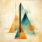 Geometric Abstraction: A Dreamlike Composition Of Balanced Triangles