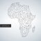 Geometric Africa Madagascar Continent, Light Version, clean design, easy to customize template