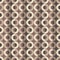 Geometric background design. Abstract seamless pattern. Circles & dots shapes. Beige & brown colors. Decorative ornament mosaic.