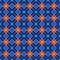 Geometric background made of squares, seamless, blue, dark.