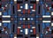 Geometric background in Mondrian grid style. Pop art pattern. Seamless ornament with abstract squares.