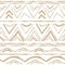 Geometric Beige horizontal Seamless repeat pattern with random rough broken line shapes on white background