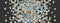 Geometric black and color islamic mosaic pattern. Geometric halftone mosaic texture with mixed color disintegration