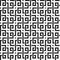 Geometric black interlacing lines seamless pattern