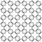 Geometric black and white hipster fashion pillow islamic star pattern