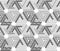 Geometric black and white seamless pattern, endless striped vector background. Monochrome abstract covering with hexagons and