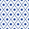 Geometric blue and white minimalistic pattern.