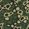 Geometric camouflage. Modern urban camo print for fabric. Green polygon camo pattern, abstract geometric background.