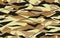 Geometric camouflage pattern in light brown colors. Army camo seamless  texture made in triangular shape.