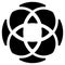 Geometric circular - symmetric element, symbol for logos