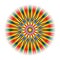 Geometric colorful mandala star with. Spiritual symbol. Vector.